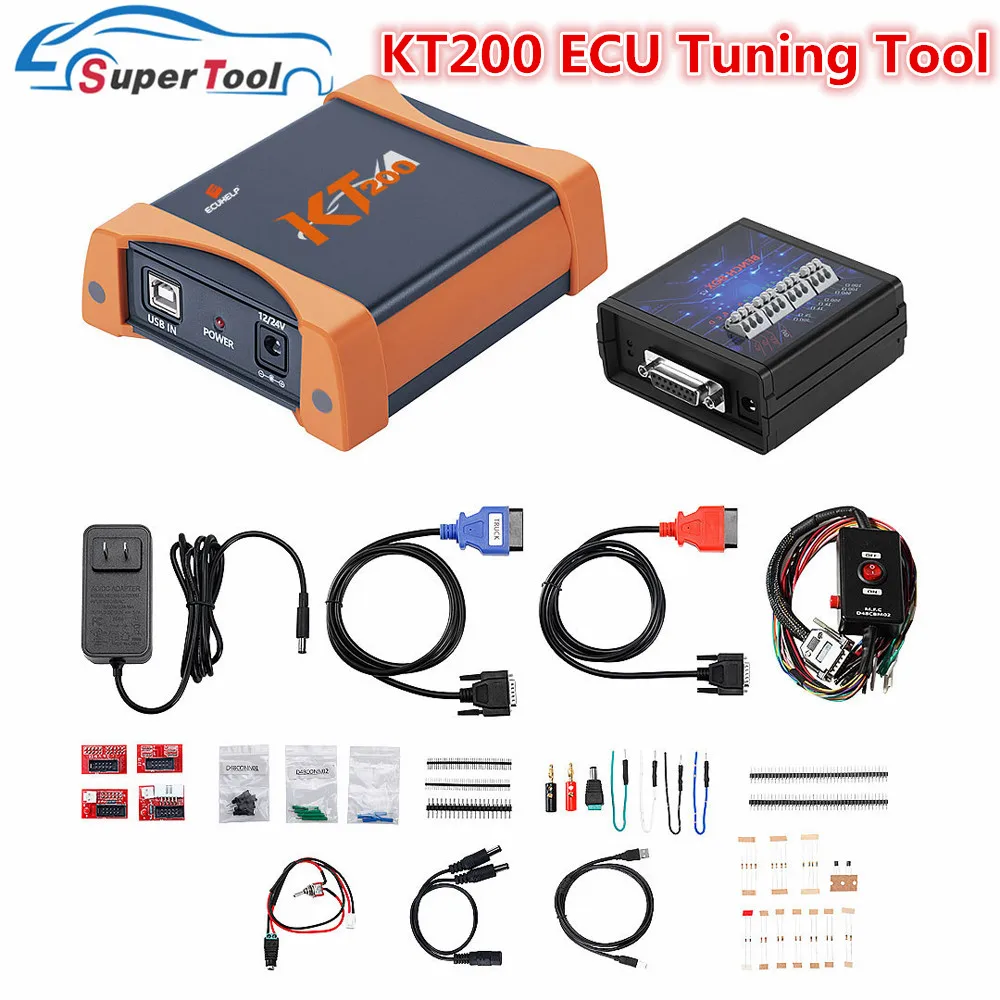 على الانترنت KT200 ECU مبرمج ، ودعم ECU صيانة رقاقة ، وضبط إزالة رمز DT ، وأضاف نماذج جديدة ، بروتوكلز متعددة ، وقراءة والكتابة