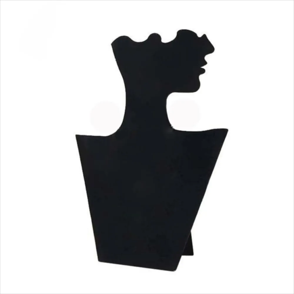 

Креативный черный портретный дисплей, бархатный бюст, кулон-органайзер, ювелирные изделия, манекен, подвеска, витрина, подставка для ювелирных изделий