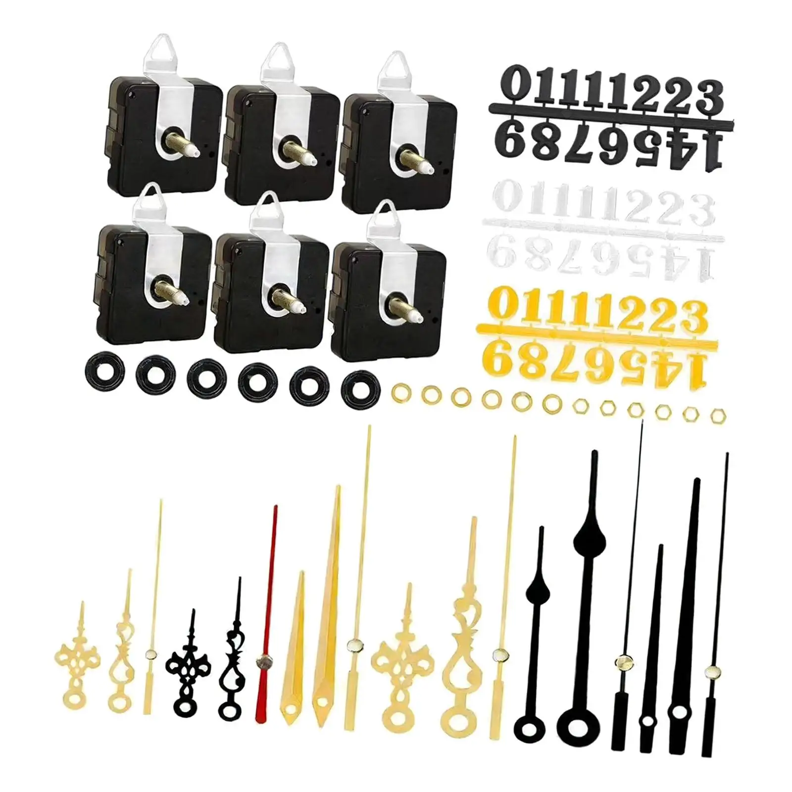 Clock Motor Home Office Accessories Silent No Ticking Metal Hands DIY Repair Kit for Wall Clock Parts and Replacement 2
