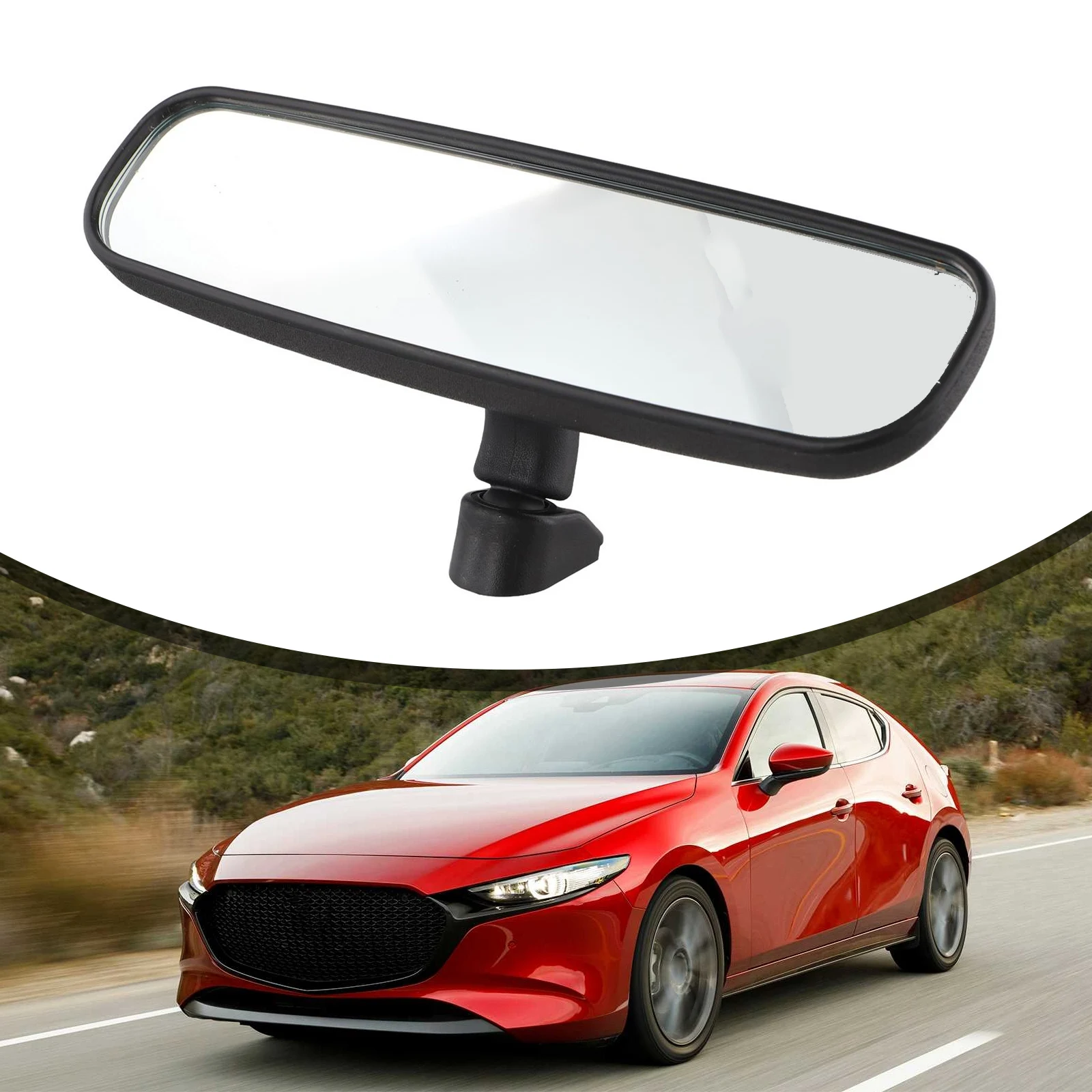 

Practical High-quality Rear View Mirror For Mazda 3 5 Replacement 1pcs Adjustable BP4K-69-220 Car Flexible 2004-2007