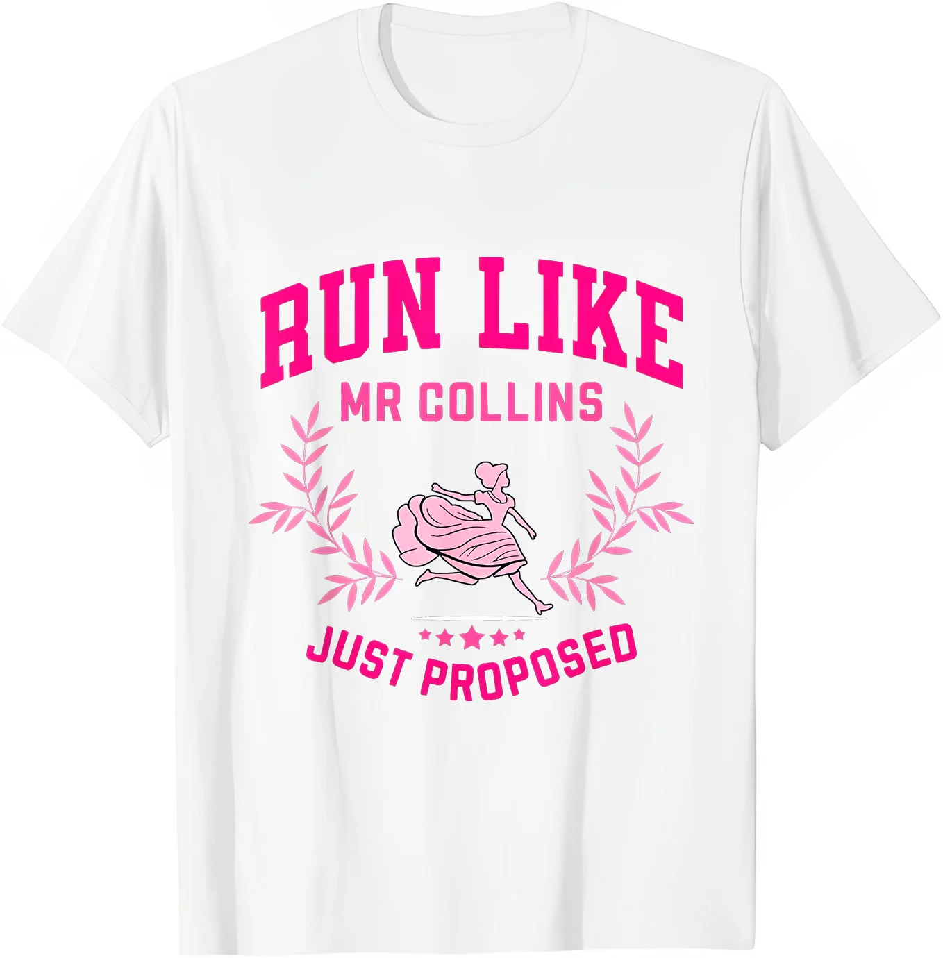 تي شيرت Run Like Mr Collins Just Proposed بتصميم عتيق