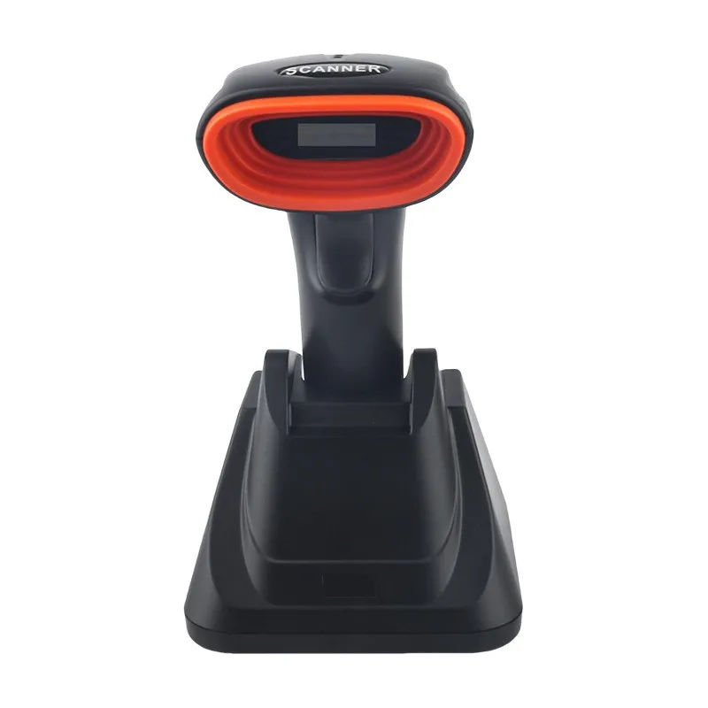 Bluetooth,2.4G Wireless Barcode Scanner Reader With Stand- Portable Scanning Device-ABIU