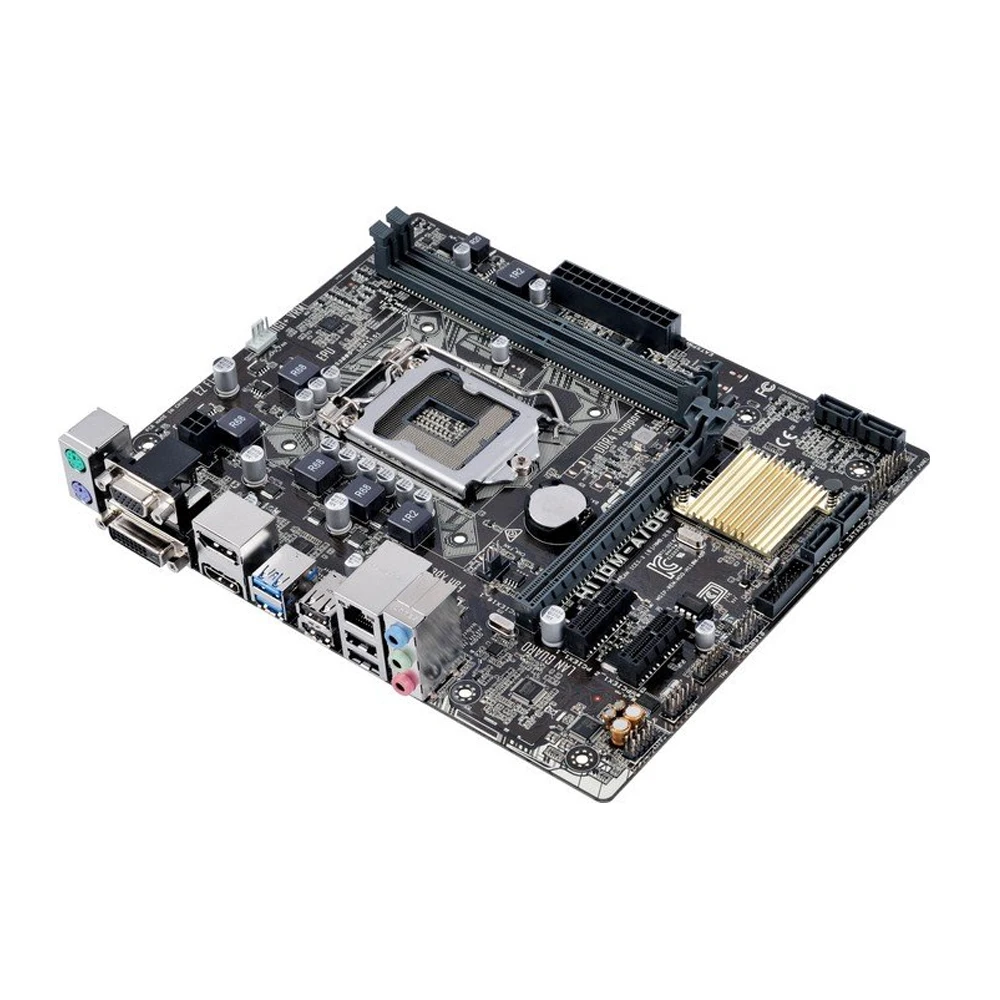 Imagem -04 - Placa-mãe Asus-h110m-a dp Lga 1151 Suporta Cpu i5 6500 Chipconjunto Intel H110 Ddr4 8gx2 Pci-e 3.0 Usb 3.0 Micro Atx