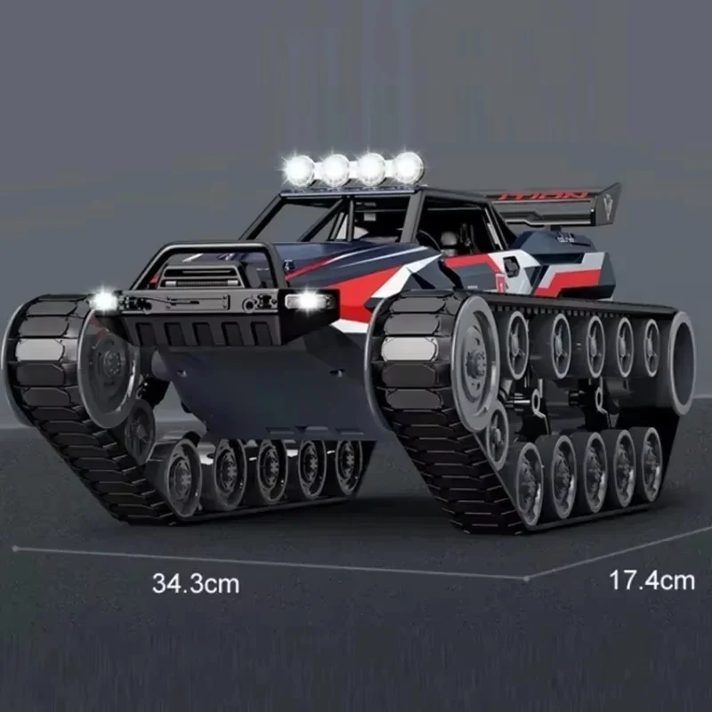 Remote Control Tank 3-Channels Drift Spray Alloy G2063 High-Speed Rc 1: 12Tank Model Children's Outdoor Battle Electric Gift