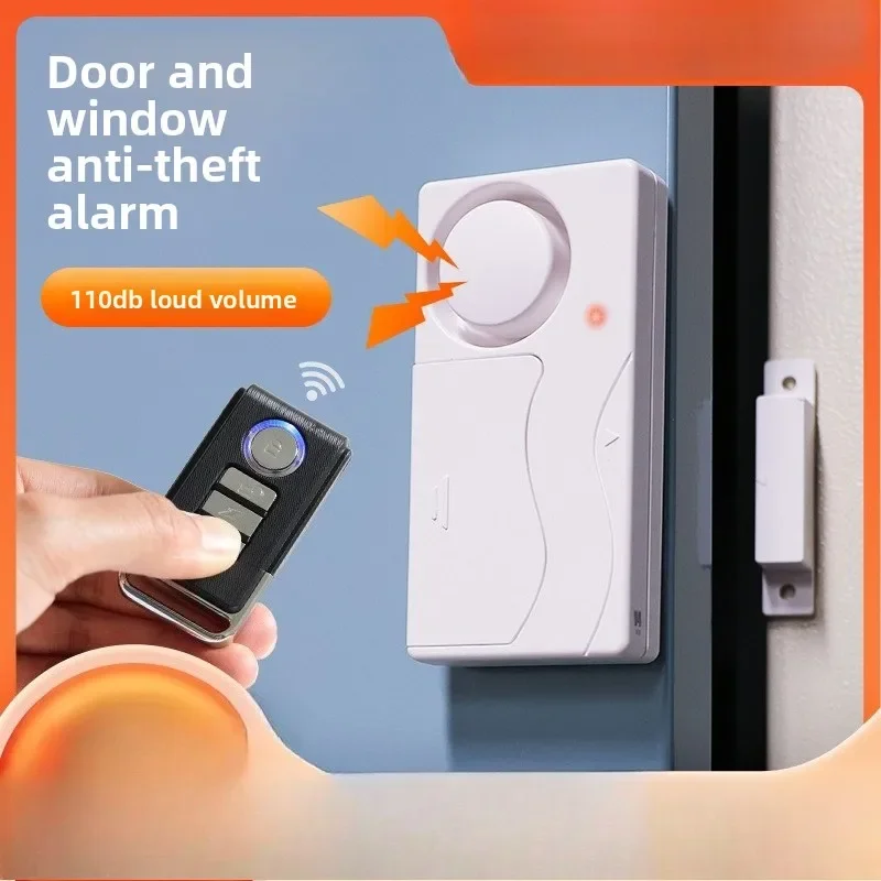 

DurableAnti-theft Alarm Household Wireless Remote Control Door Magnetic Alarm High Decibel Counter Anti-theft Device Protection