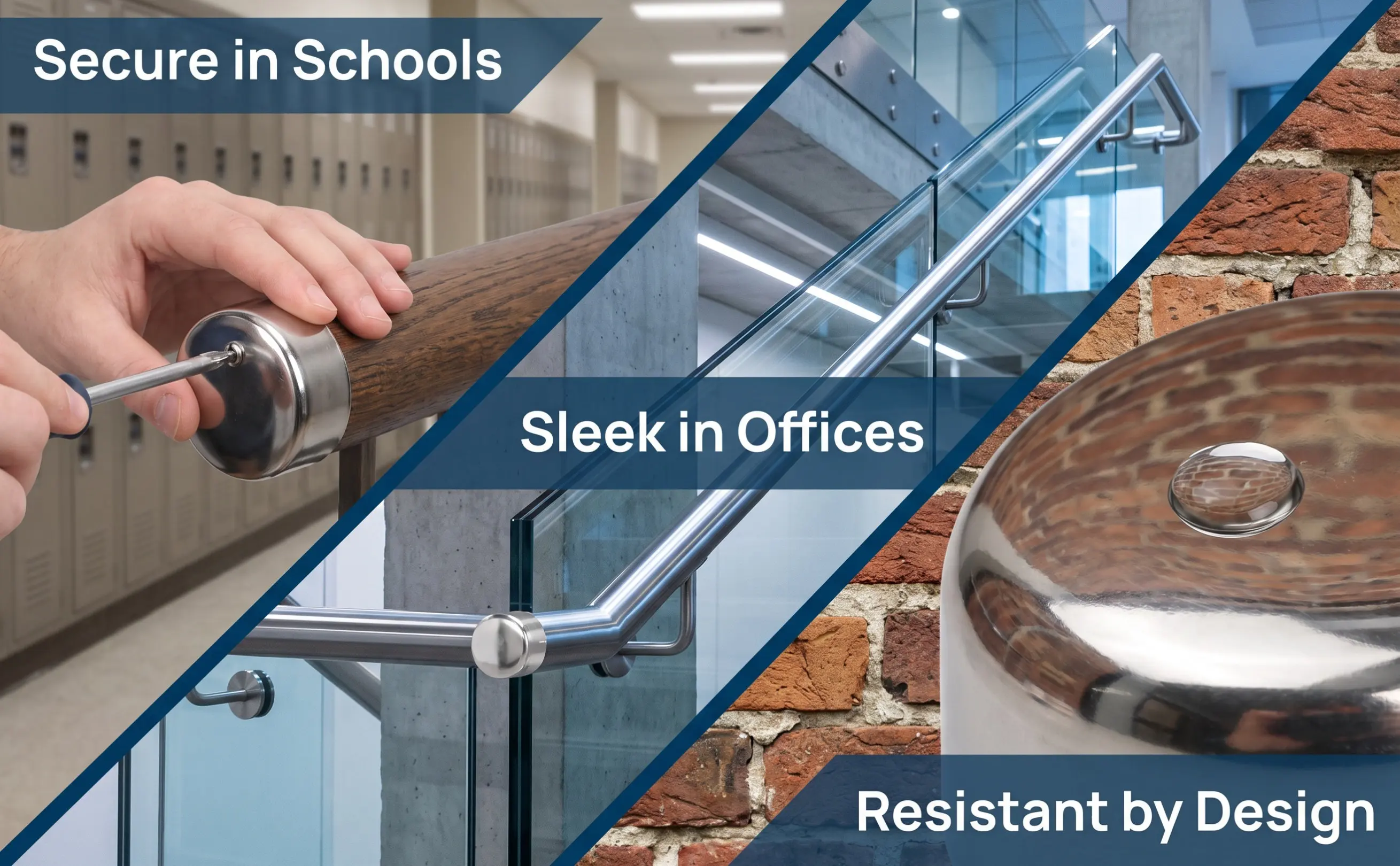 2Pcs Handrail End Caps Stainless Steel Wear Resistant Decorative Tube Protector Stair Railing Accessories Rail Support
