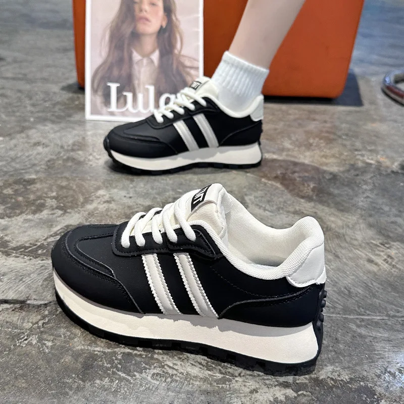 2024 Autumn New Board Shoes Women's Korean Edition Student Casual Sports White Sneaker Shoes Women's Trendy Shoes