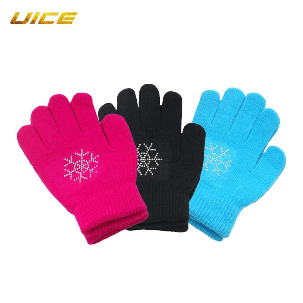 Ice Figure Skating Wrist Gloves Training Warm Hand Protector Thermal Safety For Kids Adult Ice Figure Skating Wrist Gloves