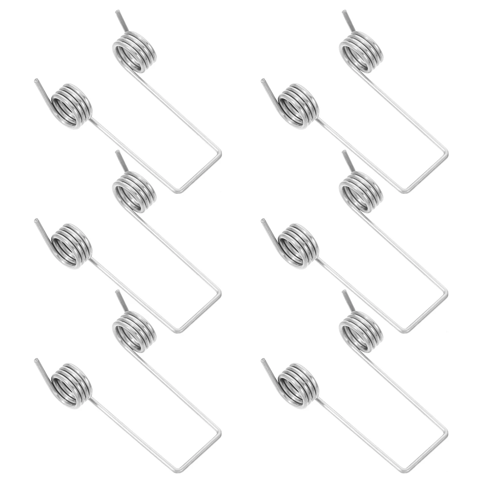 10 Pcs Trash Can Spring Torsional Garbage Pedal Small Springs Stainless Steel Repair Tools Garage Tension Coil Broken