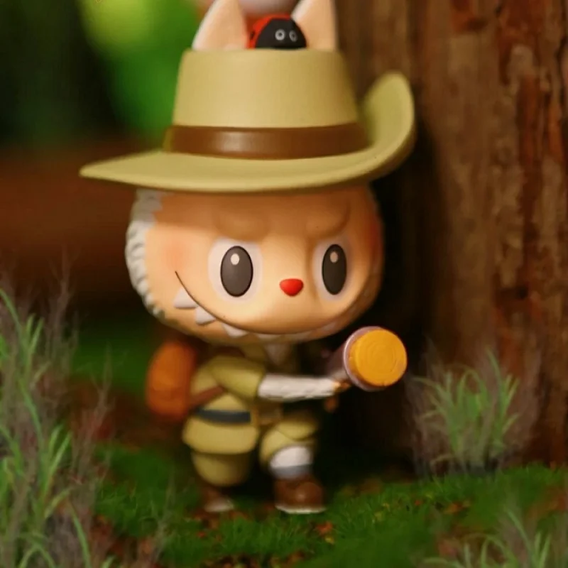 Popmart Labubu Hunter Tiger Prey Elevator Guess Bag Original Toys Doll Cute Anime Figure Desktop Ornaments Collection Gift