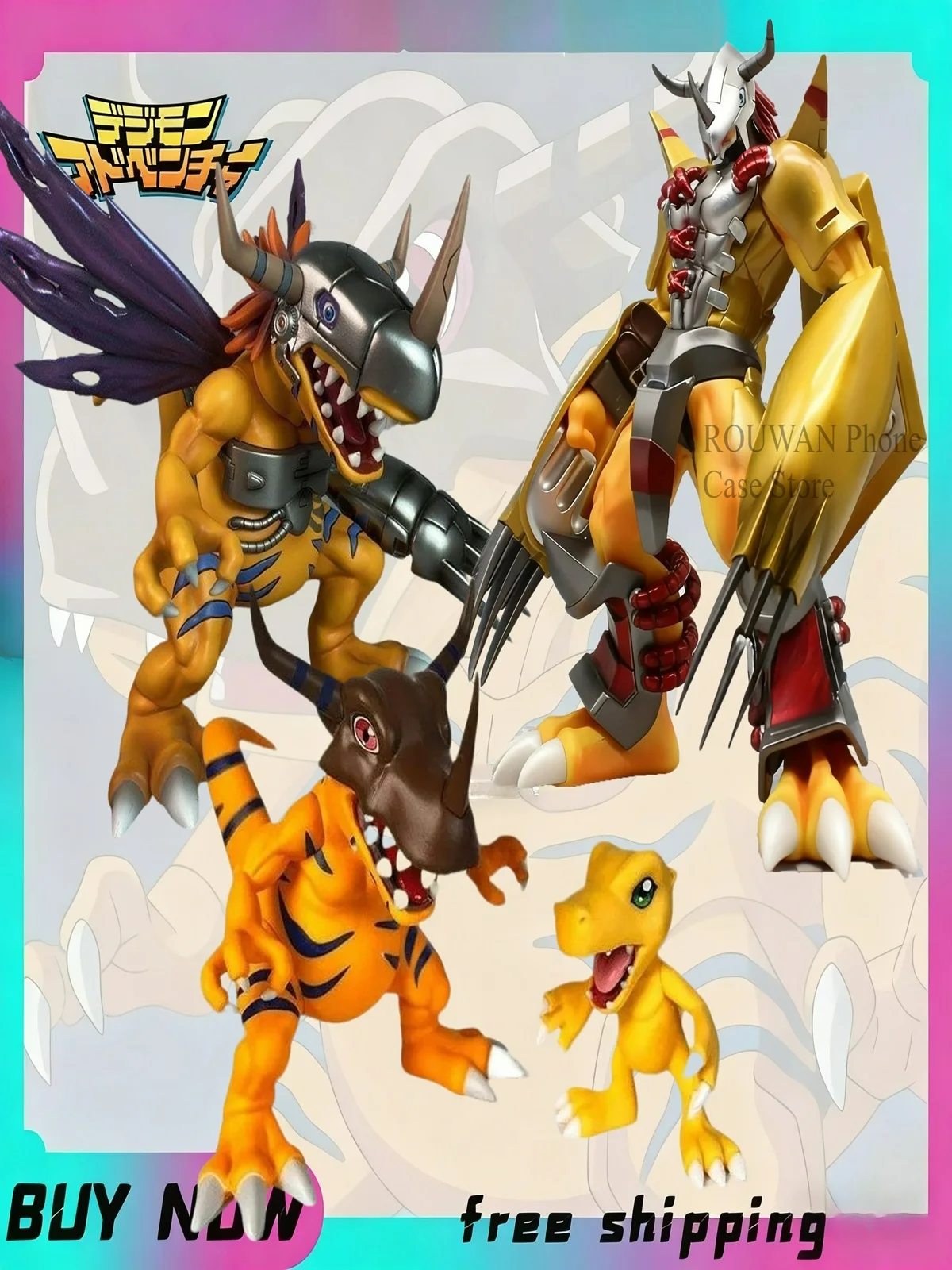 12 cm Digimon Anime Figuren Gk Greymon Agumon Figur Nette Gabumon Pvc Action Figure Sammeln Modell Dekoration Spielzeug Geschenk Kinder