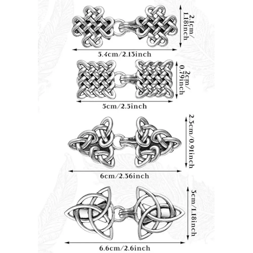 تصميم جديد متعدد الوظائف كليب سترة كليب فضي اللون خمر نمط كليب المشابك شال بروش #6