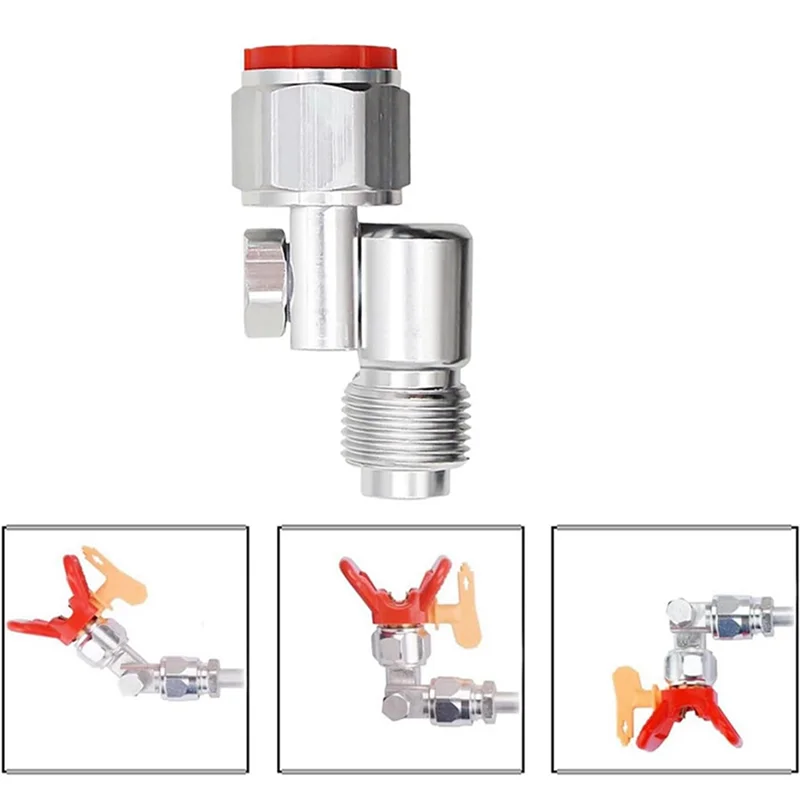 AB47-3Pcs 235486, junta giratoria para pulverizador de pintura sin aire con rosca de 7/8 pulgadas para rotación de 180 grados, junta giratoria para pulverizador de pintura sin aire