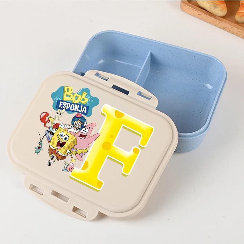 SpongeBob SquarePants Lunch Box Girl Boy Portable Bento Boxs Student Hermetic Food Crisper Single Layer Capacity Kid Xmas Gift
