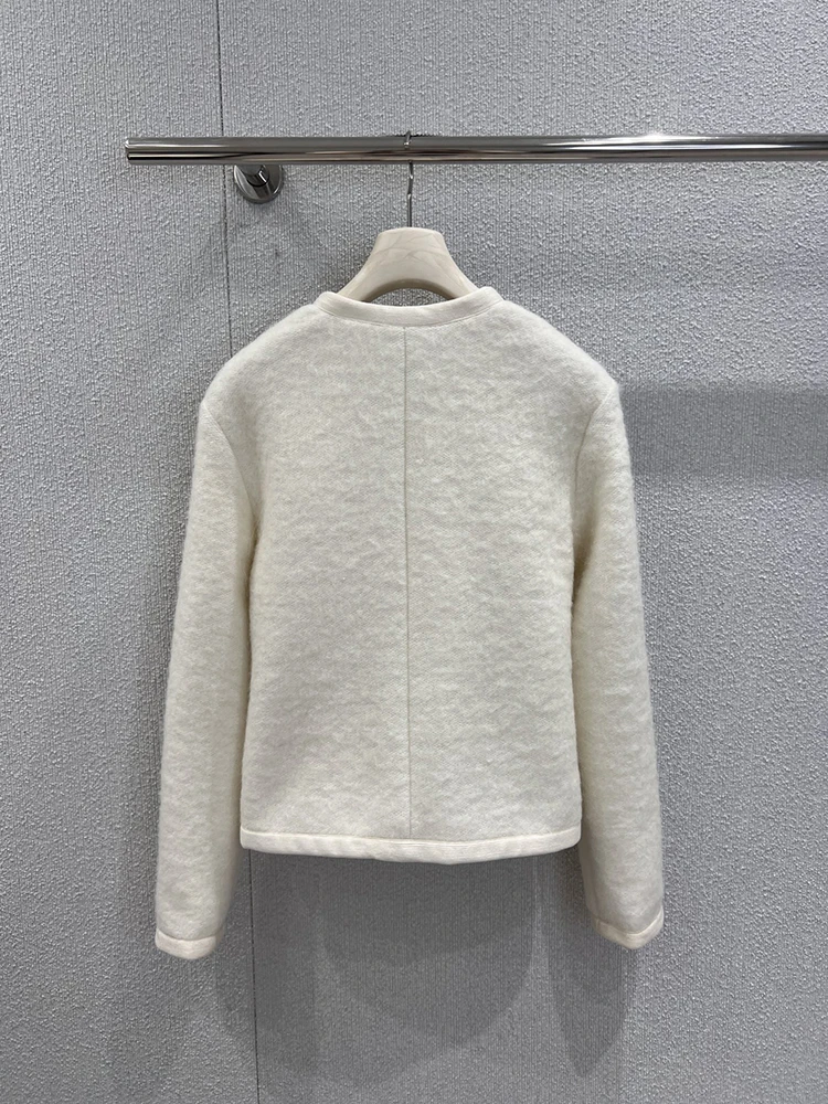 SVORYXIU الخريف نمط جديد نمط غير رسمي WhiteO-الرقبة مزدوجة الصدر معطف ألف خط دعوى المرأة أزياء أنيقة صغيرة؛ بدلة #4