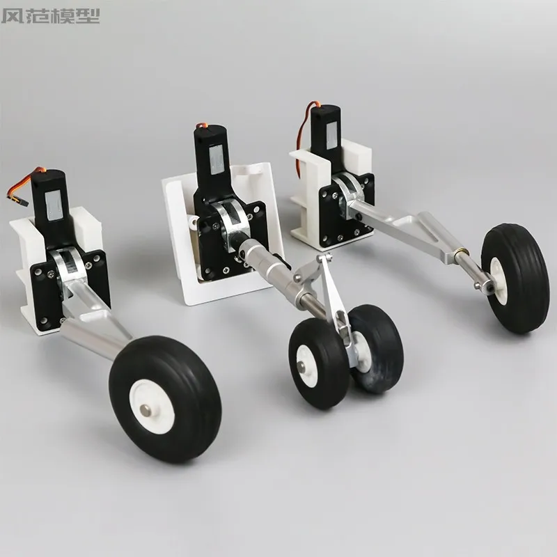 Flyfans Eagle Lion Jas-39 Landing Gear โช้คอัพโลหะ Landing Gear อิเล็กทรอนิกส์ Landing Gear พร้อมหนอนเกียร์