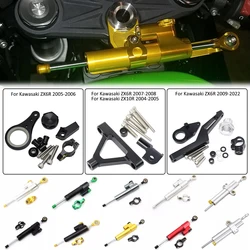 For Kawasaki Ninja ZX-6R ZX636 ZX6R 2005-2022 ZX10R ZX-10R 2004 2005 Motorcycle Steering Stabilize Damper Mounting Bracket Kit
