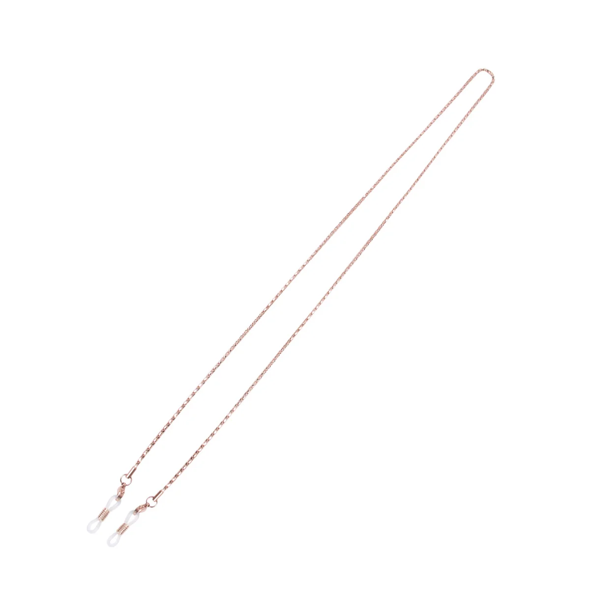 

Stainless Steel Vintage Eyeglass Chain Neck Strap Holder Gold Adjustable Non-Slip Rubber Ends Snake Chain Eyeglass Holder