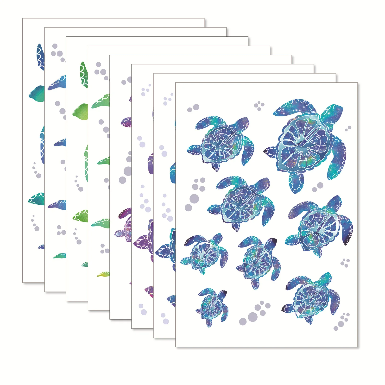 Bathroom Sea Turtle Wall Stickers PVC Waterproof Decals for Home Office Kindergarten Toilet Decoration Essential - view 5
