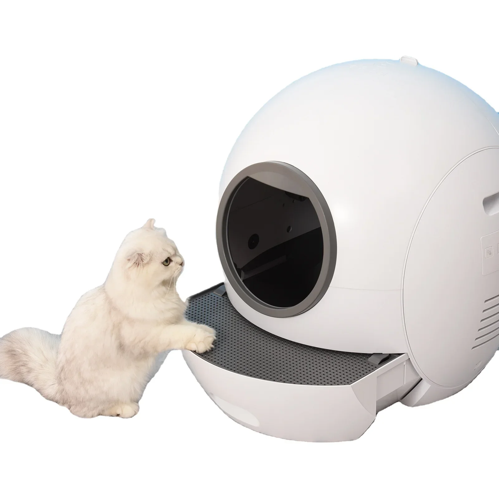 Deodorization induction rotation wifi control xl smart fully enclosed automatic smart cat robot lit-ter box