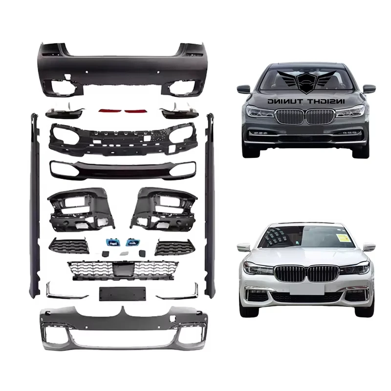 

New Arrival 7 Series Car Bumper 2016-2018 Side Skirt Rear Diffuser Bodykit with Clips for G11/G12 LCI Convert M760 Clip-On