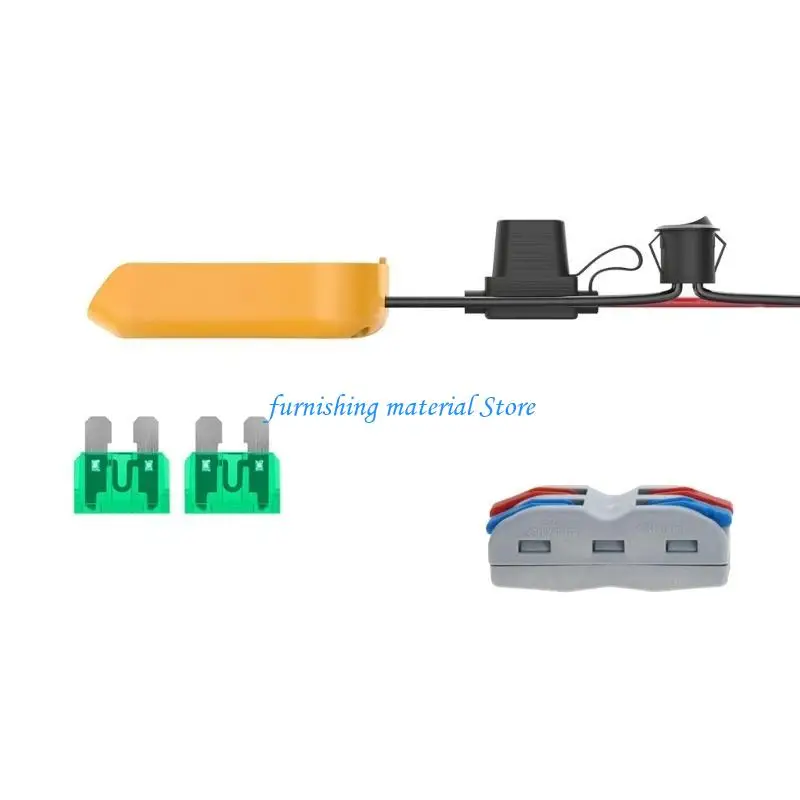 

Y5GD Power Wheel Adapter for 20V/18V Battery with Fuses Power Source Mount Dock Power Connector for DIY Robotic Toy
