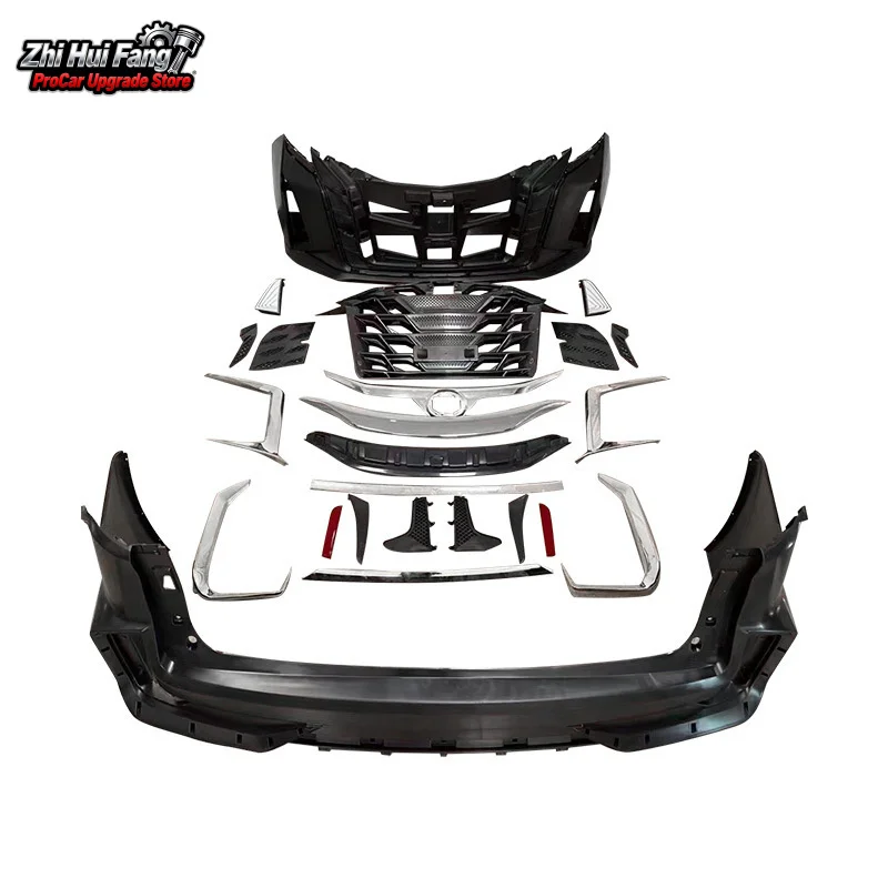 Suitable for 21-22 Toyota Sienna Upgrade DJI Star Big Surround Modified Front Rear Bumper Grille
