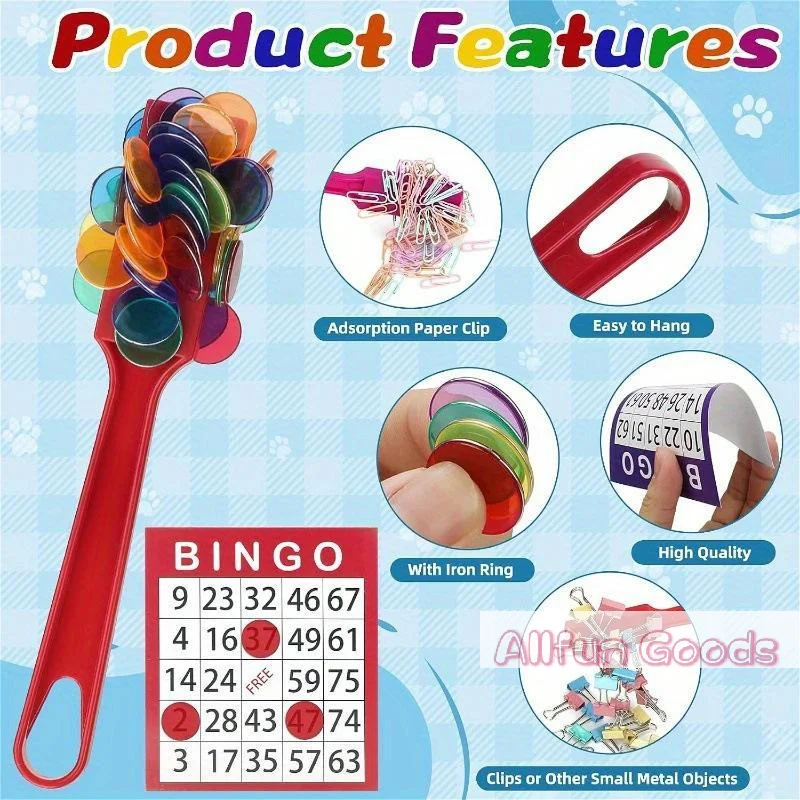 [TG835]101Pcs Random Color Magnetic Counting Wand Set With 100  For Kids Math Learning Preschool Family Educational Games