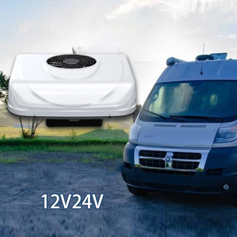 2000W 12V Automotive RV Rooftop Air Conditioner Electric Parking Air Conditioning 24V for Camper Van Bus Motorhome