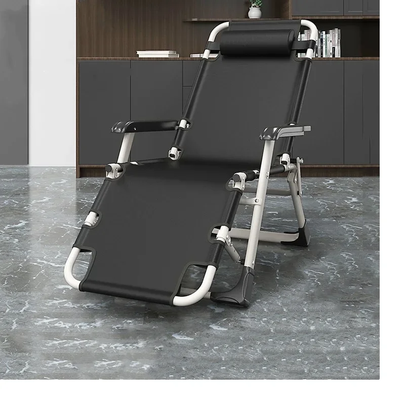 Folding lounge chair for sitting or lying down, home nap chair, leisure outdoor backrest, beach chair