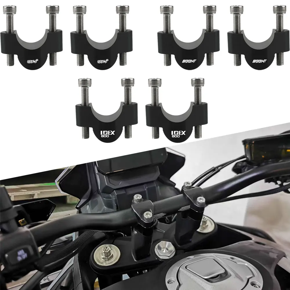 

Motorcycle Handlebar Riser Bar Mount Handle Clamp Cover For CFMOTO 450MT 800MT IBEX800 450 800 MT Ibex 2021 2022 2023 2024 2025