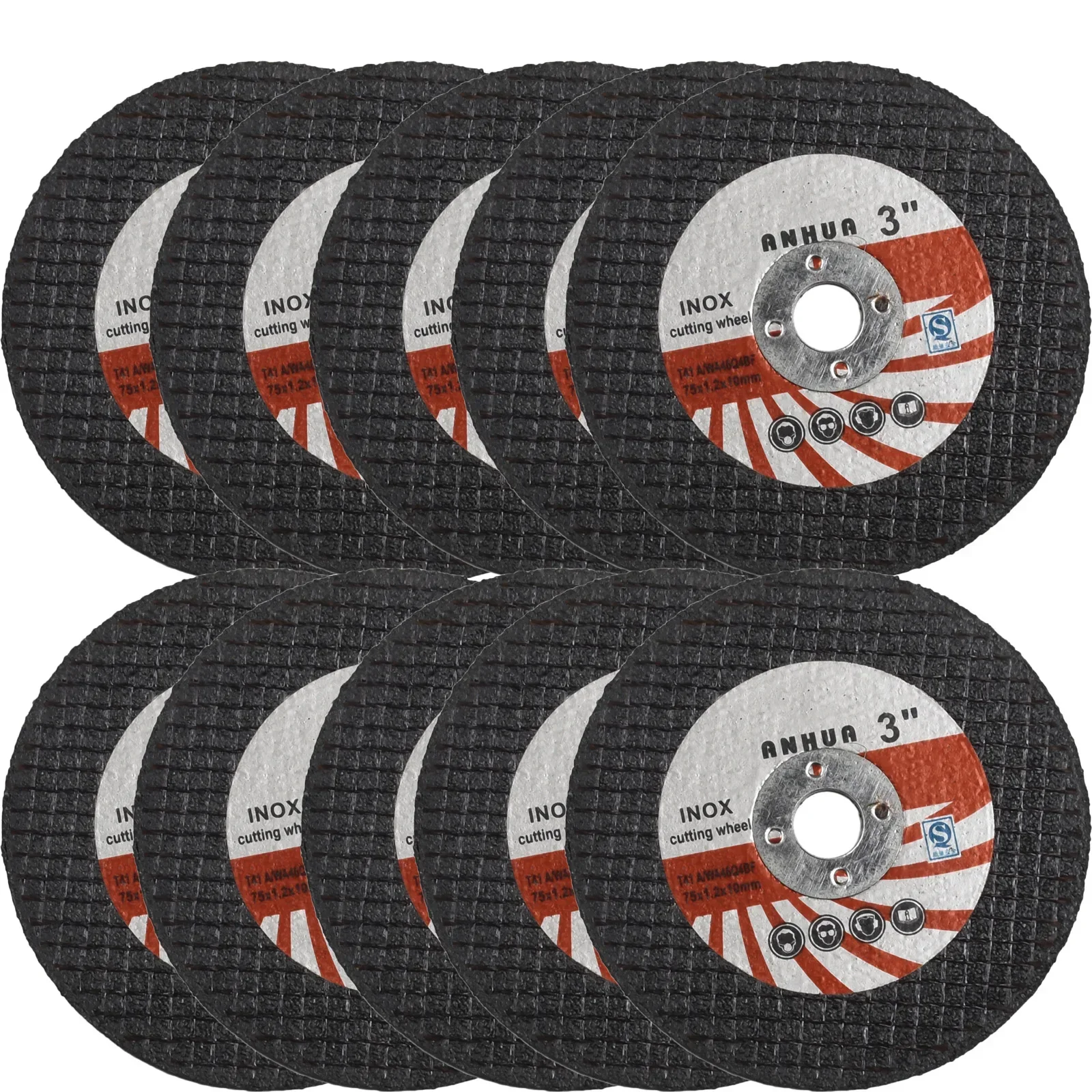 

10Pcs 75mm 3" Resin Double Mesh Cutting Disc Mini Cutting Discs Circular Resin Grinding Wheel For Angle Grinder Accessories