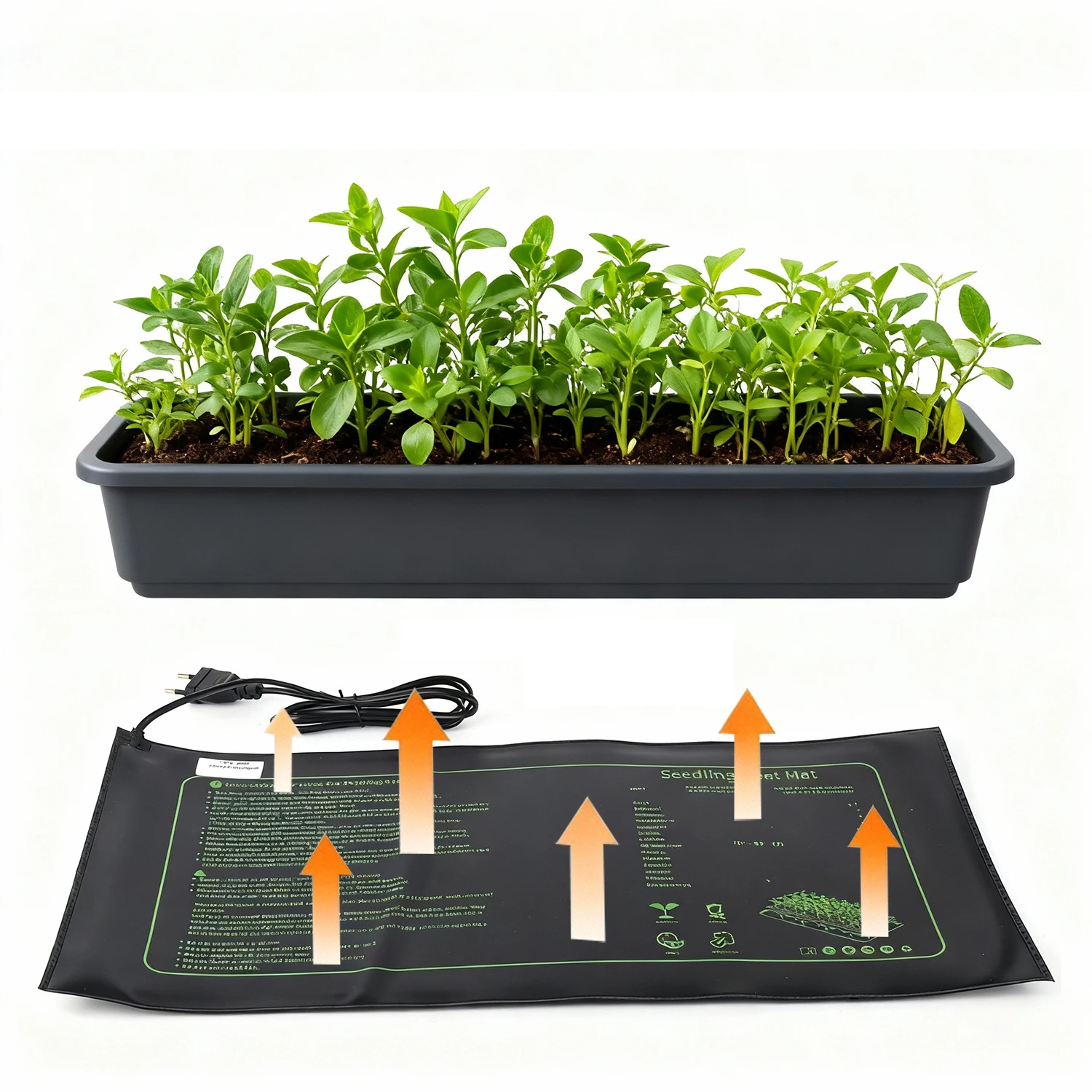 Seedling Heating Mat for Germination Nursery Seed Start Root Growth Indoor Gardening Bonsai Plant Flower Vegetable Keep Warm Pad