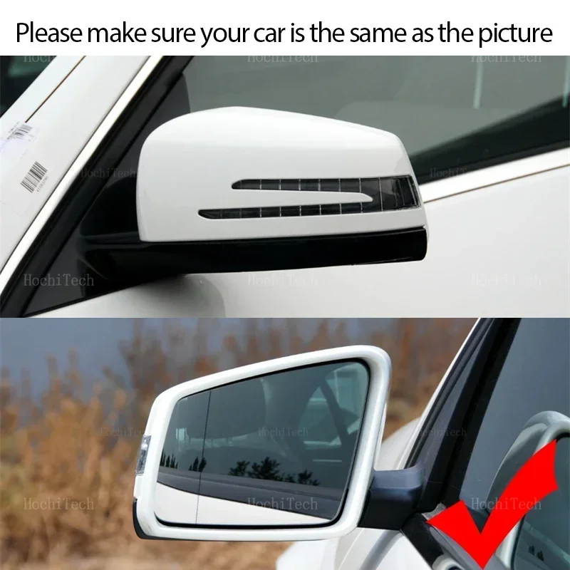 For Mercedes-Benz A B C E GLA CLA CLS W176 W246 W212 W204 W221 W218 Left or Right Heated Side Glass Mirror Lens with Blind Spot