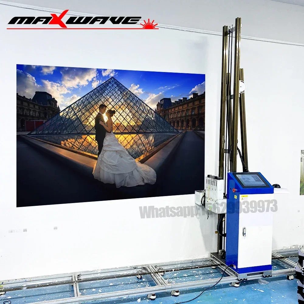 Wall printer 3D UV Intelligent Vertical Wall Printer Digital Varnish Inkjet Printing Machine Inkjet Wall Mural Printer