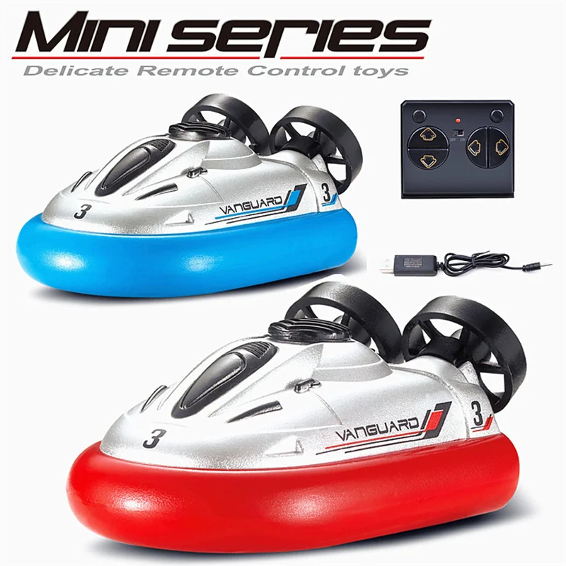 Mini hovercraft R/C Turbo télécommandé sans fil pour garçon, moteur radio, hors-bord électrique classique, modèle de bateau à réaction à quatre voies, jouet, 2.4g