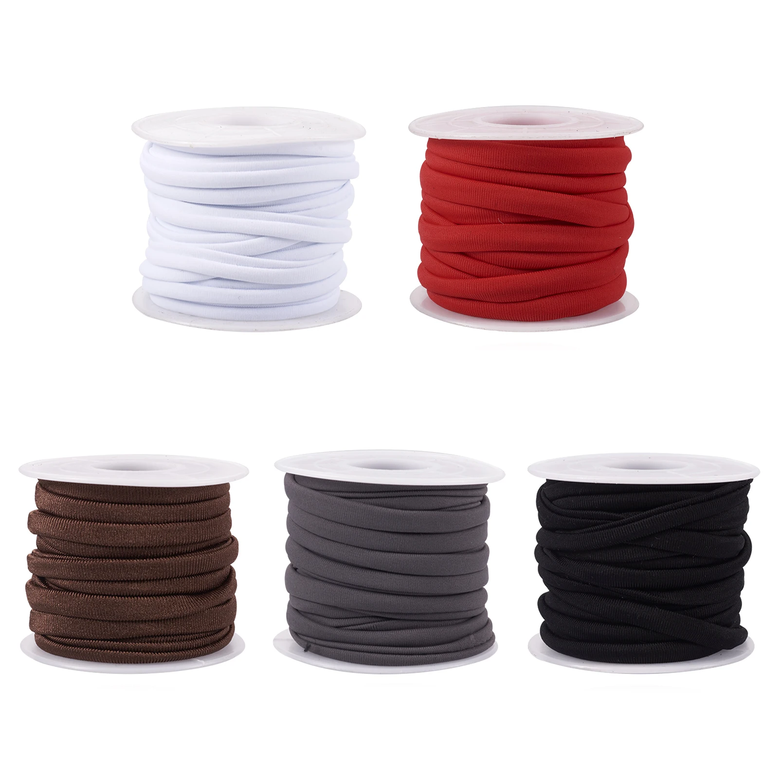 

5m/roll Flat Elastic Band Soft Nylon Cord Rope String for Bracelet Jewelry Waist Band Mask Ear Hanging Rope DIY Accessories