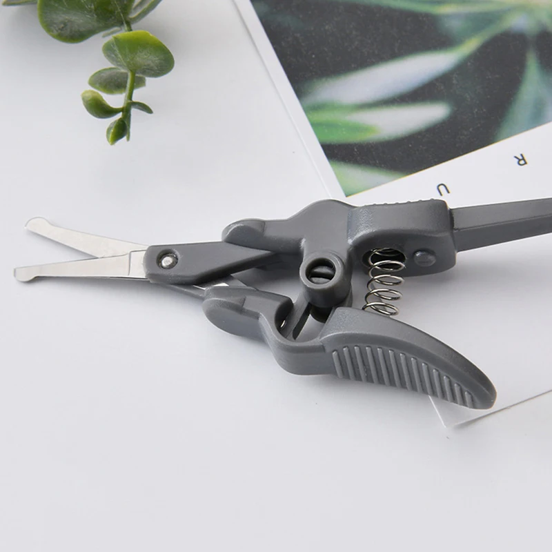 1Pcs Nose Hair Scissors Stainless Steel Round Head Beauty Trimmer Nose Hair Trimmer Portable Ergonomics Nose Hair Cutter