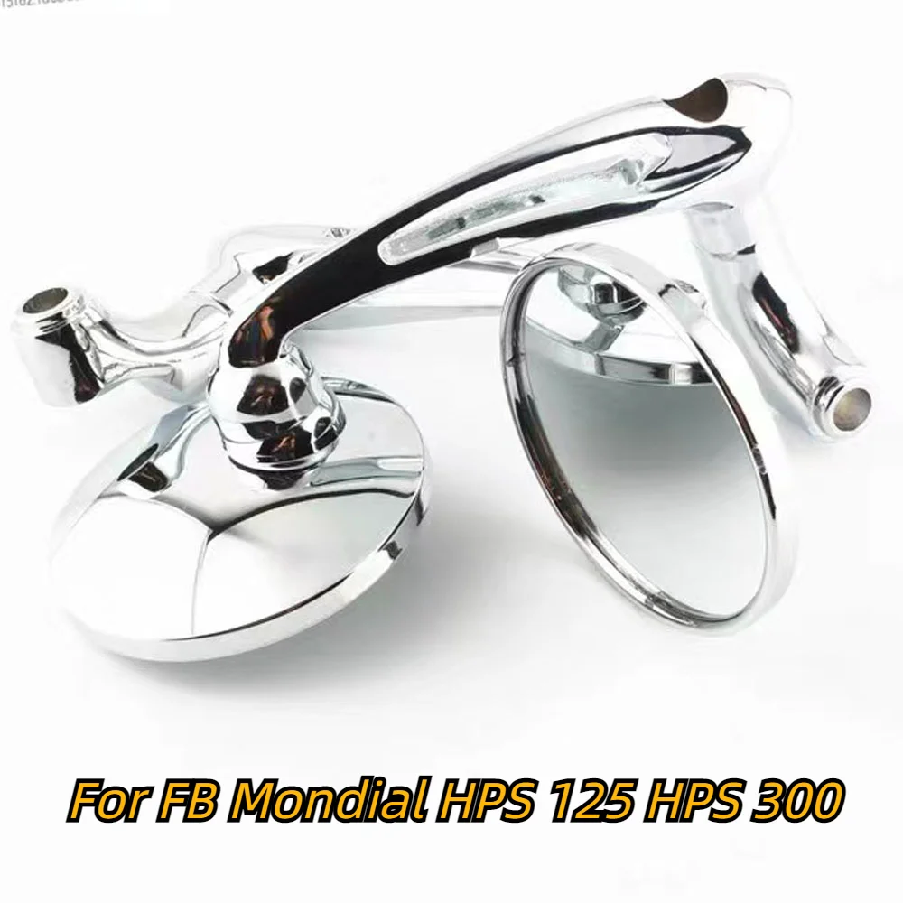 

NEW For FB Mondial HPS 125 HPS 300 Rearview Mirrors Motorcycle CNC Handlebar End Round Side Mirror