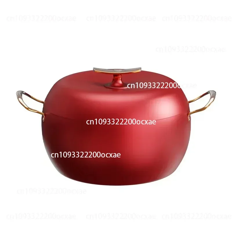 

Apple soup pot non-stick cooker, cooking pot, household amphora saucepan, soup pot, gas stove, induction cooker, universal 24CM