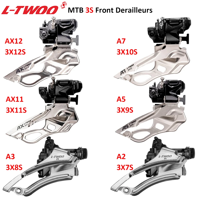 LTWOO AX/A7/A5/A3/A2 2V 3Speed Mountain Bike Front Derailleurs 3x10S 3x11S 3x12S MTB Bicycle Parts