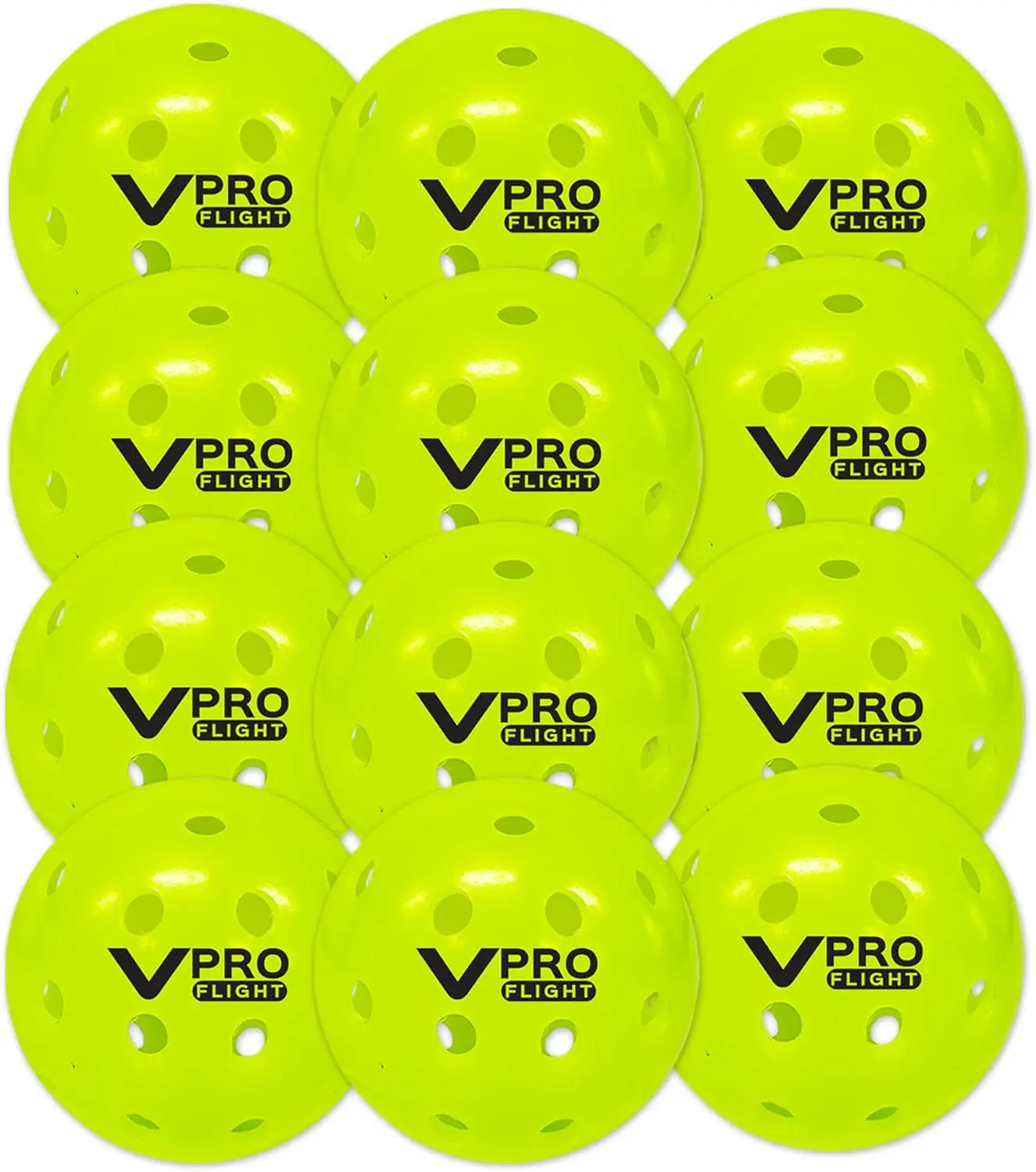 

Outdoor Pickleball Official Ball for PPA Tour & MLP, Hi-Vis Yellow, Available in 3, 6, 12, 36 & 100 Packs