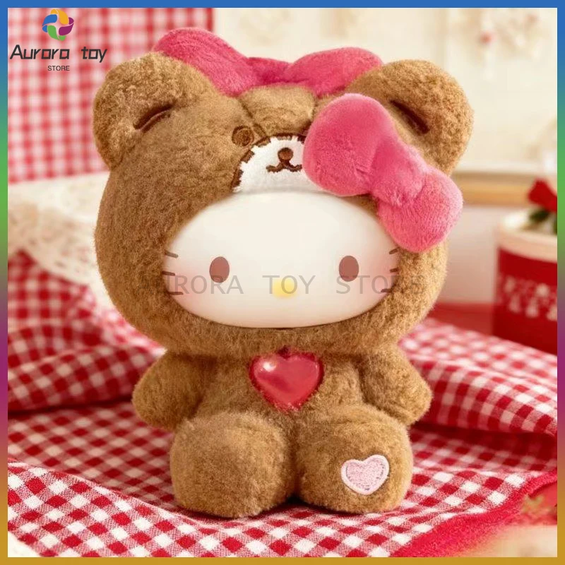 

New TOPTOY Blind Box Hello Kitty KT Teddy Pajamas Series Mystery Box Anime Figure Kawaii Custom Collect Room Ornamen Toy Gifts
