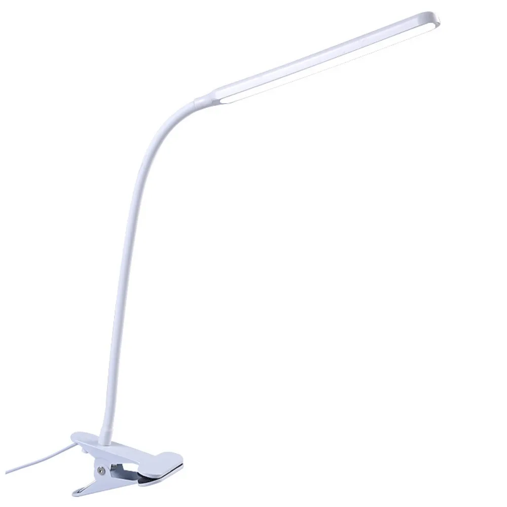 

Adjustable LED Desk Clip On Lamp 360° Rotate 3 Colors Light Reading Light with Clamp Dimmable Brightness 10 Brightness