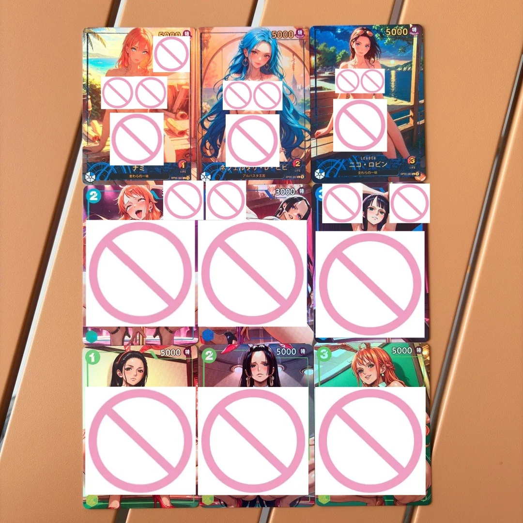 

Новая коллекционная карточка ACG Sunset Chapter: Богиня Нами, Девушка-кролик Нико Робин, DIY Flash Card, One Piece Steel Pipe, Боа Хэнкок, игровая коллекционная карта