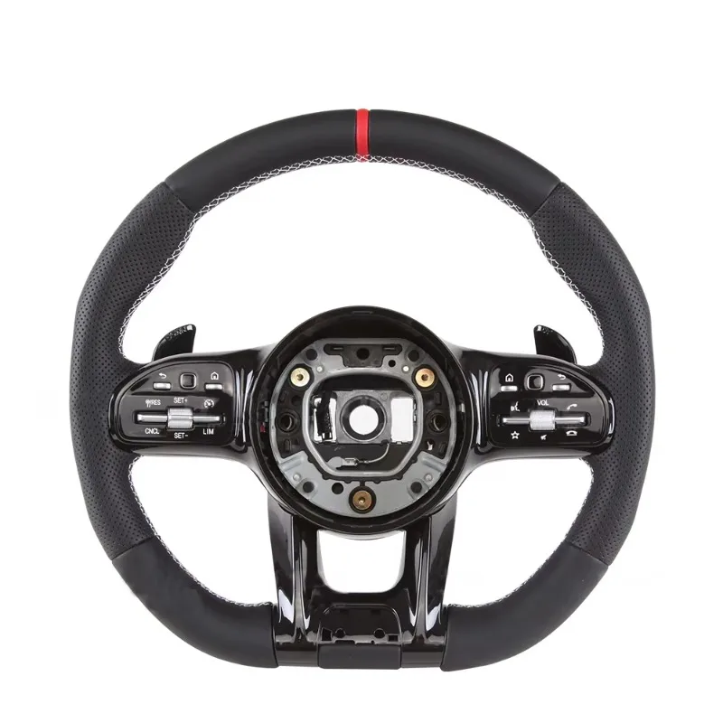 Custom Leather Carbon Fiber Steering Wheel New High Speed Car Racing Parts
