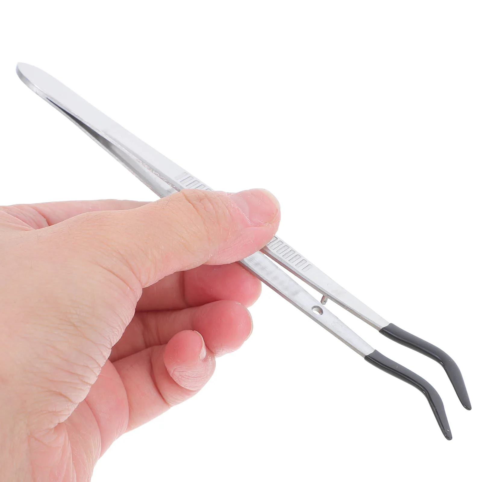 

5Pcs Versatile Rubber Precision Tweezers Set For Crafting Stamps Jewelry Making Travel