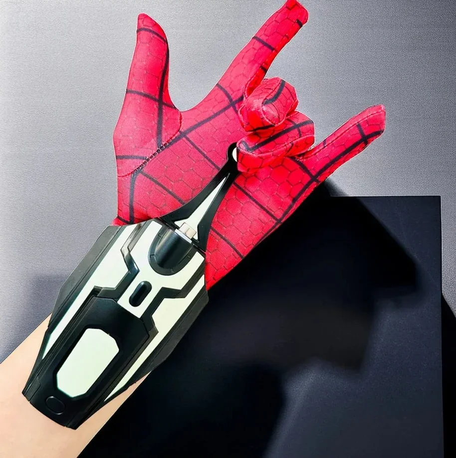 2024 New Spiderman Wrist Launcher Spider Man Wrist Guard Shooter Upgraded Version Peter Parker Cosplay Gifts Toys for Children