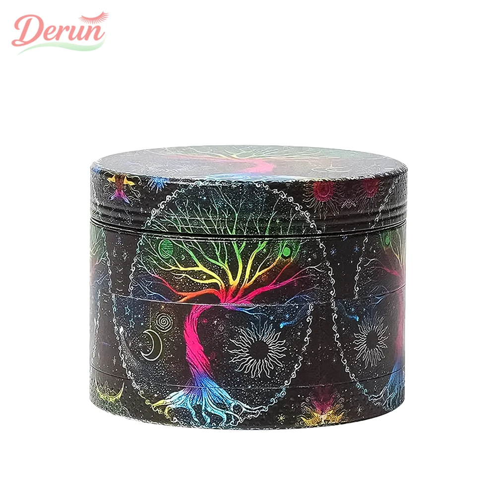 Molinillo de hierbas de metal de 4 capas de 50 mm: molino de especias manual para tabaco y hierbas para fumar, dientes afilados duraderos, accesorio portátil para fumar