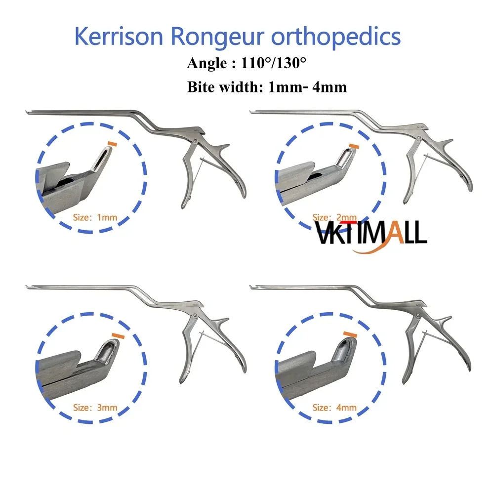 Stainless Steel Micro Kerrison Rongeur Micro Bone Punch for Spinal Neurosurgery Orthopedics Surgical Instrument